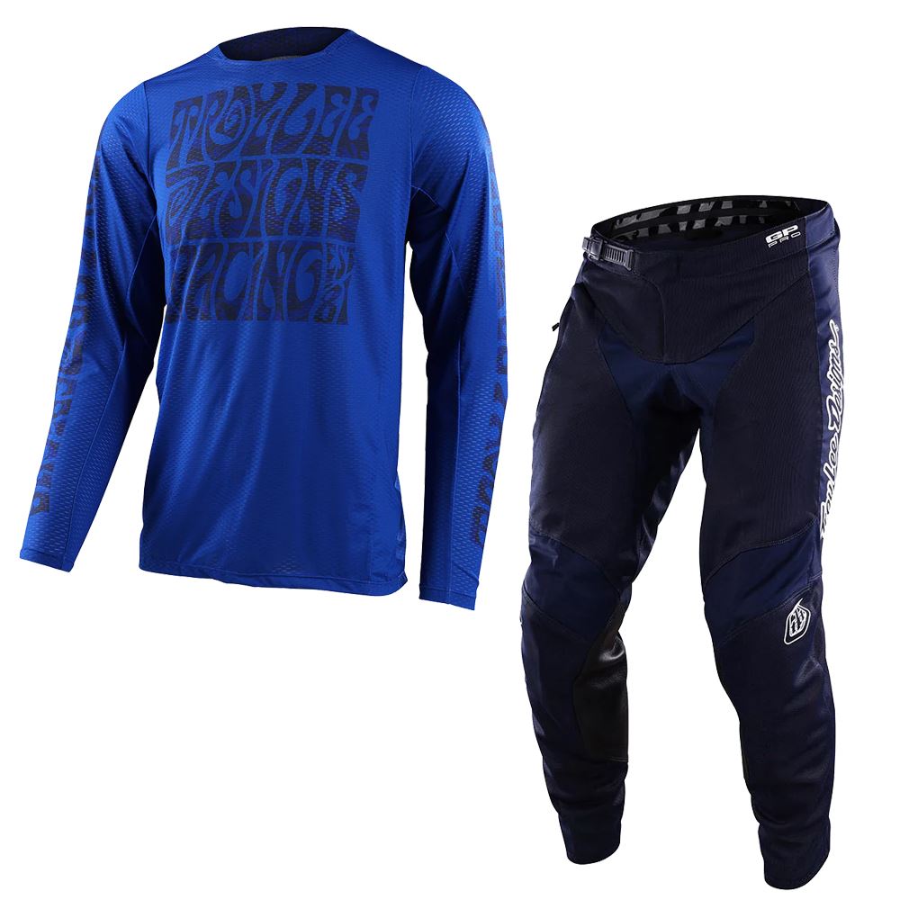 Troy Lee Designs 2024 Motocross Combo Kit GP Pro Air Manic Monday Blue